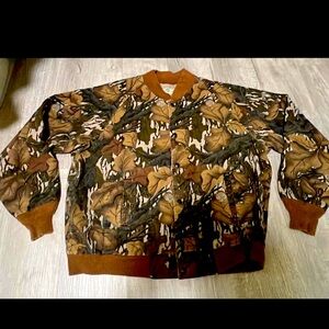 Vintage 1980s Mossy Oak Bomber Jacket Mens XL